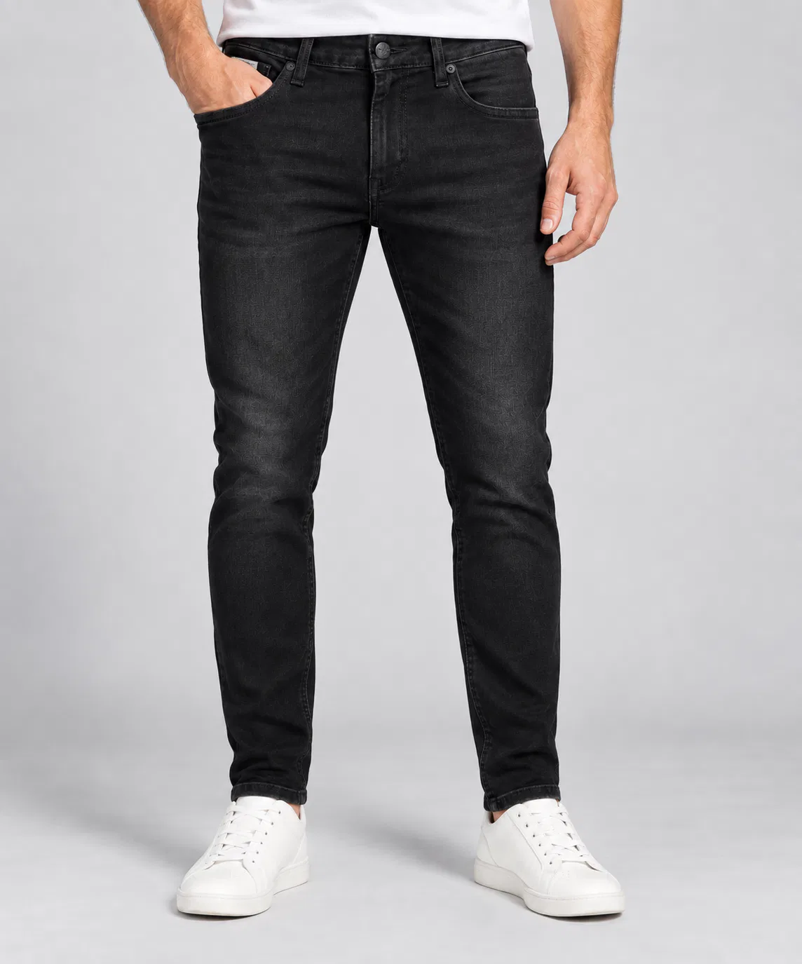 ESPALO Slim Fit Siyah Kot Pantolon