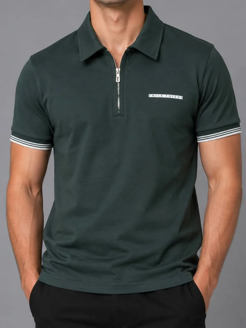 Haki Yeşili Polo Yaka T-Shirt